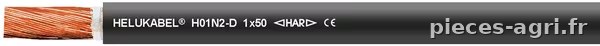 Câble H01N2-D 1x25 mm² · réf. H01N2D25R010BK