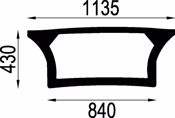 Vitre arrière inférieure · réf. 01052100N