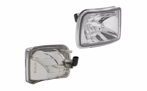 Feu de travail d'angle halogène, droit, 12V, 50W, carré, blanc, 123x115x121mm, prise PGJ13, Wesem · réf. LPRC54751