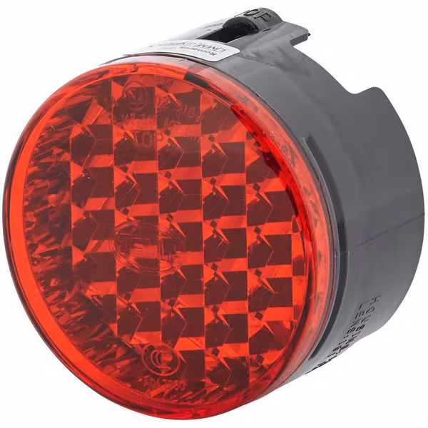 Reflecteur rond, Ø66/70mm, rouge,  H:42,2mm, fixation par vis M4x12, Hella · réf. 8RA009001031