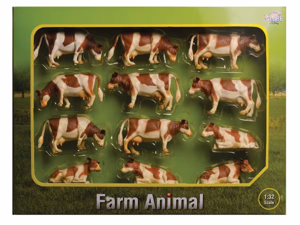 Vaches rousses/blanches(12pcs) · réf. 571968