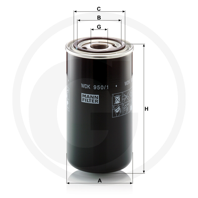 MANN FILTER Filtre de vidange de carburant vue 3