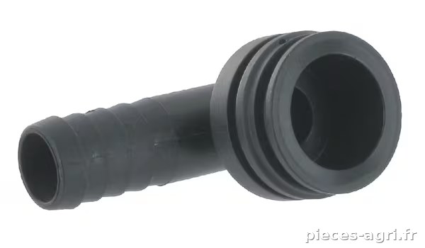 Raccord de tuyau 90° 13 mm avec connexion mâle T4 · réf. 1191413