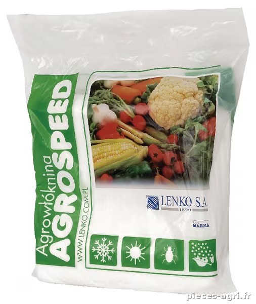 Bâche non tissée blanche Agrospeed, 1,6 x 10 m, 17 g · réf. 1569005011