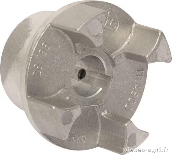 Moyeu 28 A Ø16H7 clavette 5 aluminium · réf. GRMALU2838AF16