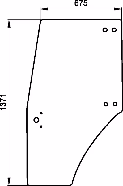 Vitre de porte SLH · réf. 00097700050N