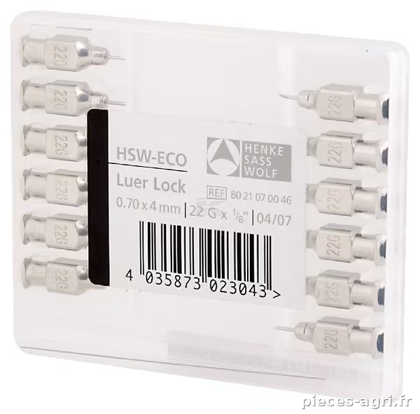 Aiguille ECO LL 0,7x4mm 12pcs · réf. 31363KER