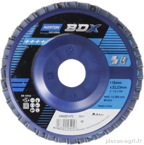 Disque à lamelles conique Fib X-Treme 115mm P60 · réf. 63642501472