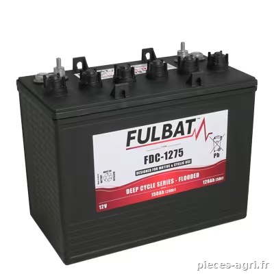 Batterie 12V 150(C20)/120Ah(C5) plomb-acide noyé · réf. FDC1275