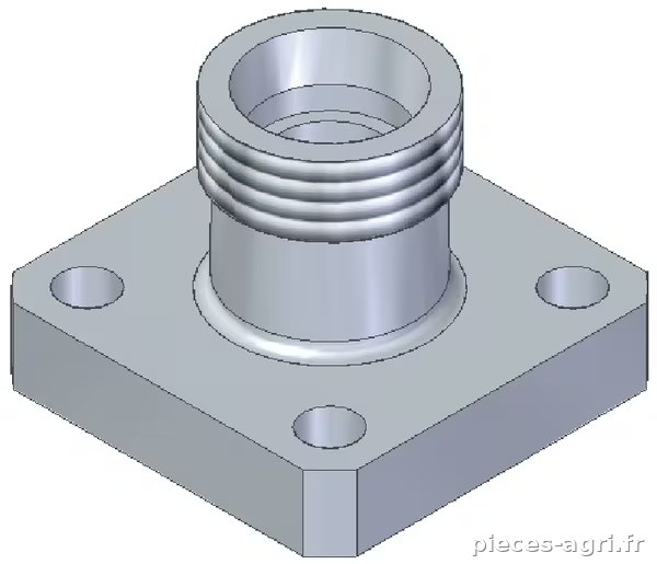 Bride de pompe droite métr. · réf. GF35LKL15H030