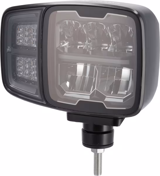 Phare LED, rectangulaire, 12/24V, 220x197,2x80,5mm, chauffé, feux de route/feux de croisement, droit · réf. LA10216HEAT
