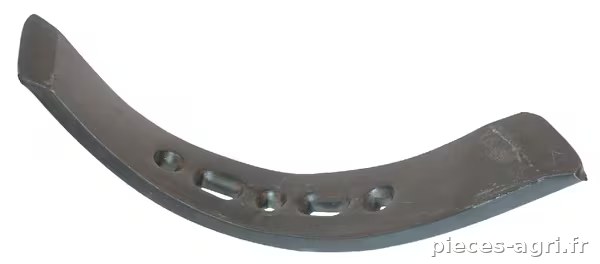 Pointe de cultivateur 450x70x15mm, réversible droite trempée, incurvée, 5 trous, convient pour Väderstad · réf. 201388KR