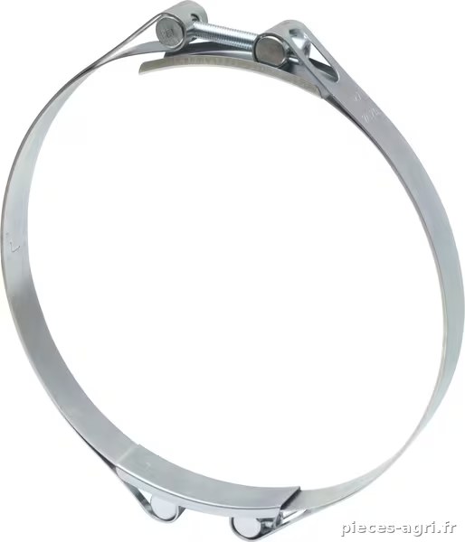 Collier de serrage, 220-230 mm double boulon, double bande DIN912 zingué Kramp · réf. DBHC220230