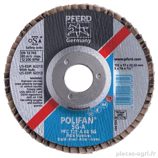 Disque à lamelles 125mm K80 · réf. K125K80