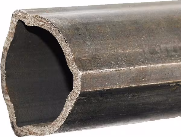Tube profilé extérieur T20, triangulaire, diamètre 36 x 29,6 x 3,2 mm, longueur : 2 800 mm · réf. PTT3603230KR