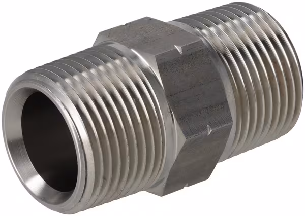 Raccord droit 3/4" NPT SS · réf. DNN12SS