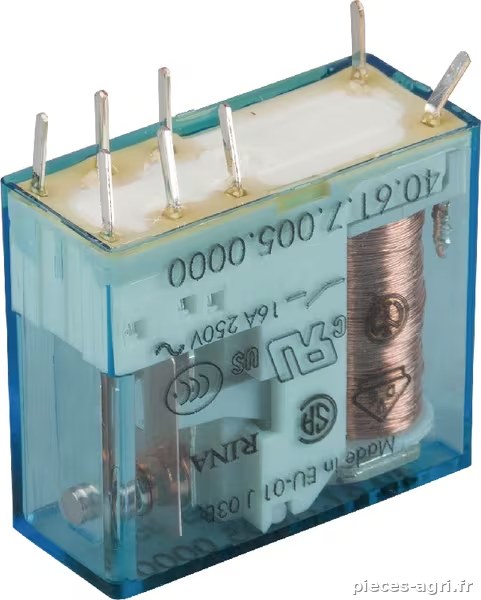 Relais 1W 16A 5 VDC socle · réf. 406170050000