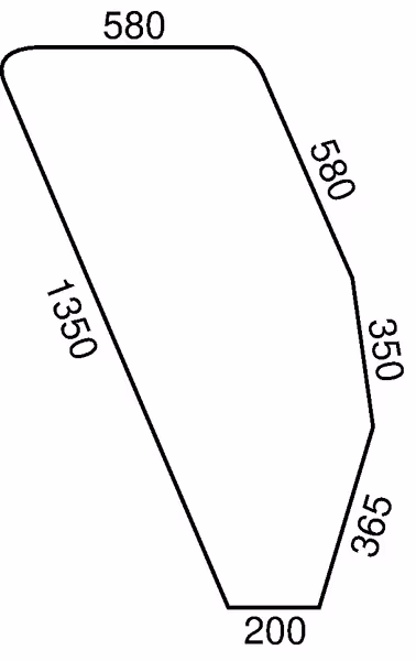Vitre de porte · réf. D9007T