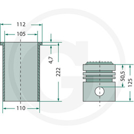 GRANIT Kit cylindrée complet · réf. 38021026