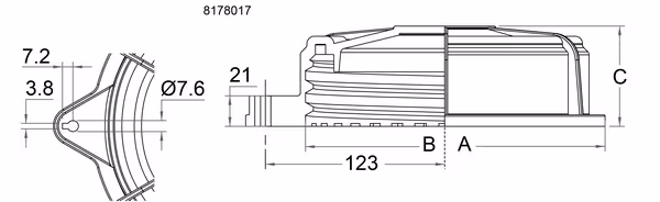 Couvercle de réservoir à visser Ø 220 mm vue 2
