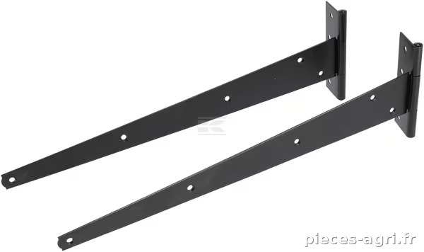 Charnière en T 18"/450 mm, haute résistance, noire vue 2