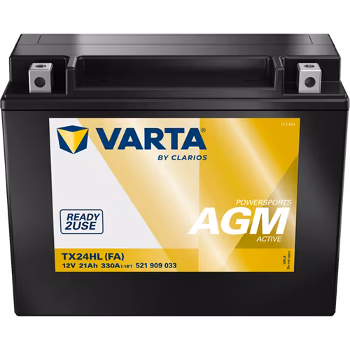 Batterie 12V 21Ah 330A TX24HL Powersports AGM (FA) · réf. 521909033PS