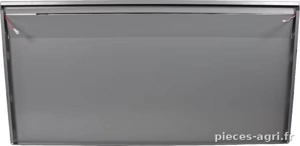 Panneau LED blanc/alu 100 cm vue 2