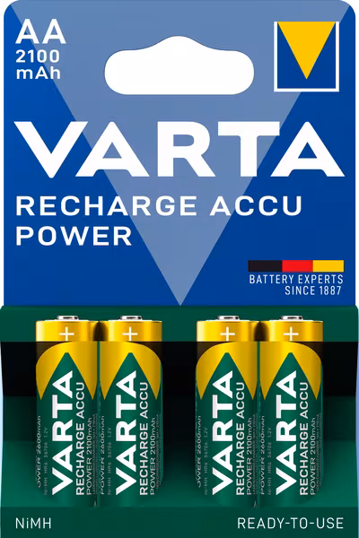 Pile rech. 1,2V 2100mAh AA 4pc · réf. VT567064