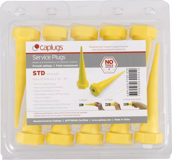 Bouchon de service standard Ø5 à 22mm · réf. PTSPST