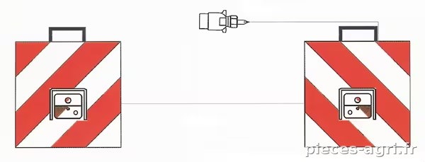 Panneaux signalétiques + lampe vue 2