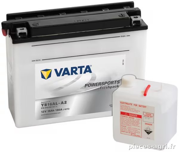 Batterie 12V 16Ah 180A Sports motorisés Freshpack VARTA · réf. 516016018I314PS
