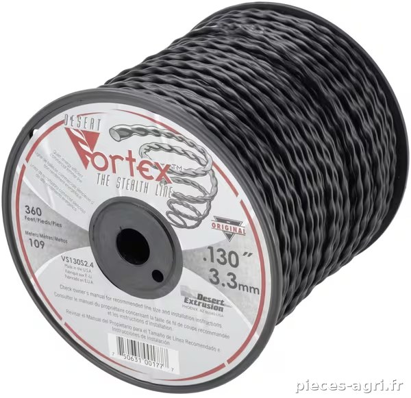 Fil nylon Vortex 3,3mm 109,7m · réf. NL33110VOR