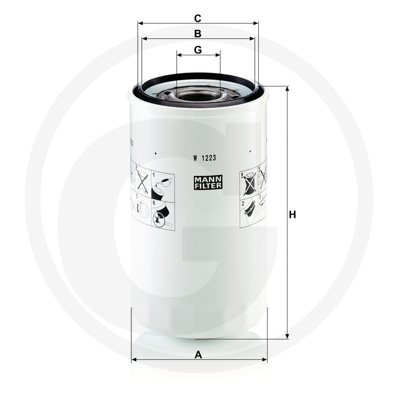 MANN FILTER Filtre de vidange d'huile de lubrificati vue 3