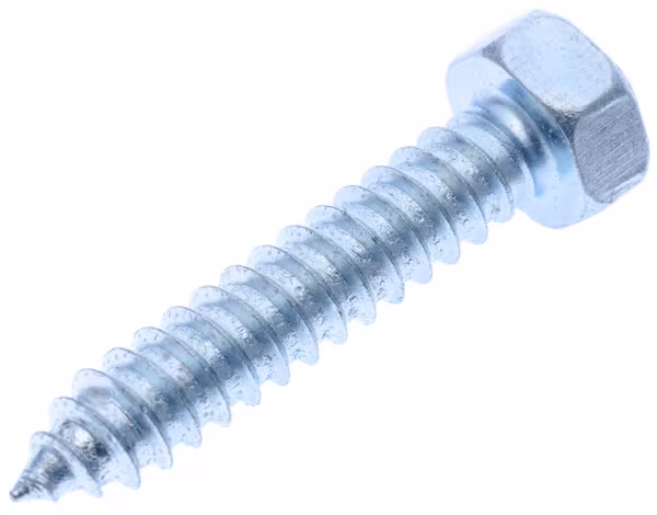 Vis auto-perforante 6.3x32mm tête hexagonale de 10 mm, DIN 7976C Kramp · réf. 7976C6332