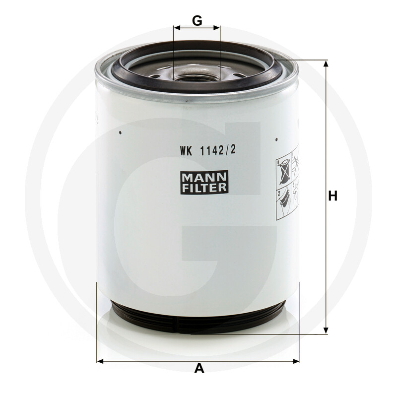 MANN FILTER Filtre de vidange de carburant vue 3