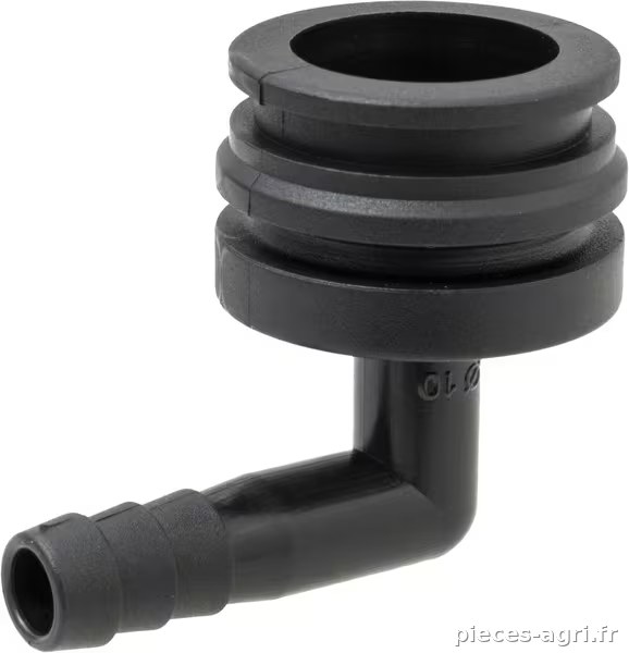 Raccord à fourche, femelle 90° AF3, embout de tuyau 10 mm · réf. 8420301