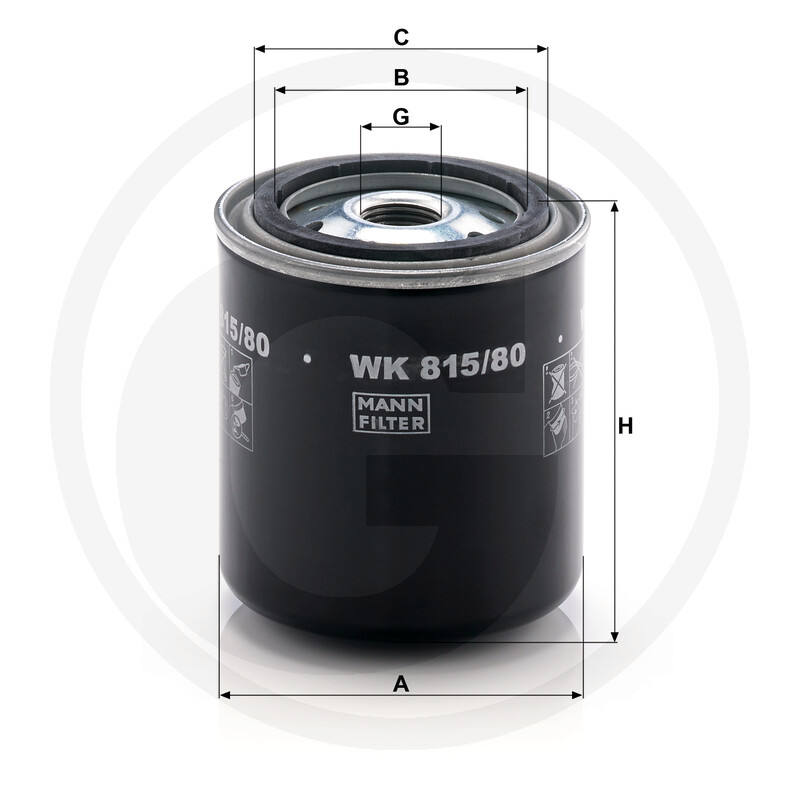 MANN FILTER Filtre à carburant vue 3