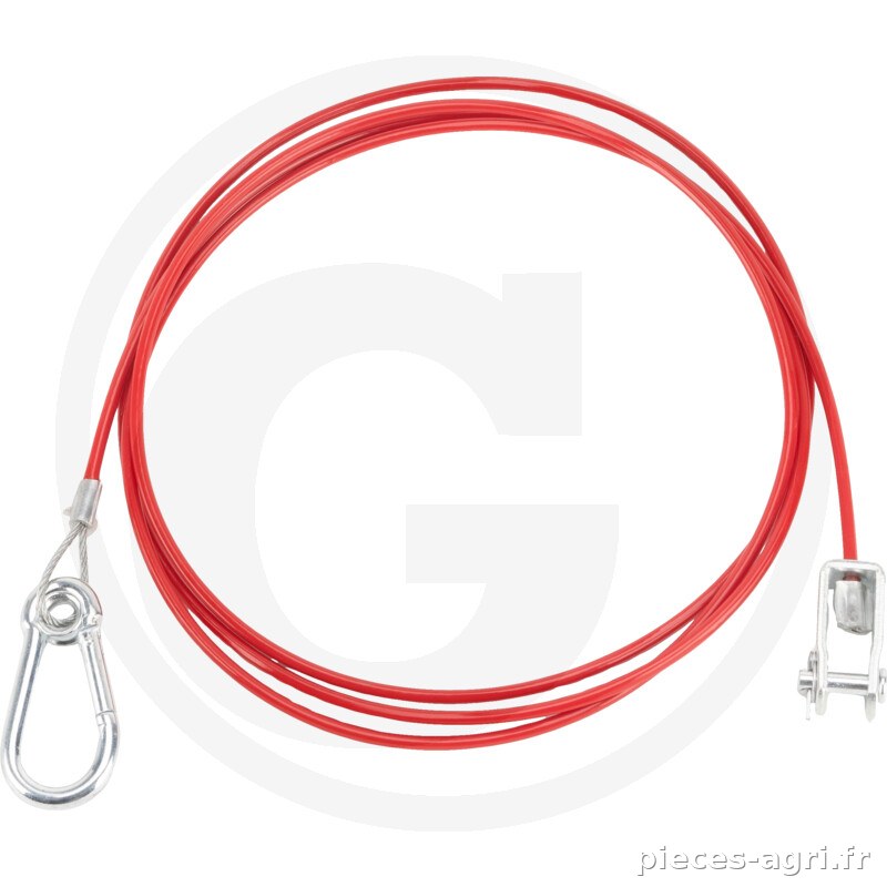 Bierhake Abreißseil L=2300mm Ø4mm Karabiner+GK · réf. 36783068