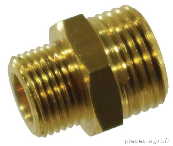 Raccord double 3/8"-1/2"mâle · réf. 1626097