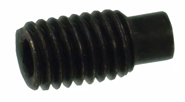 Vis sans tête six pans creux bout pointeau téton M5x6 noir · réf. 91556B