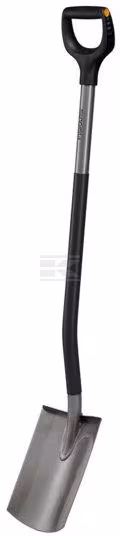 Bêche de jardin Ergonomic™ grise , arrondie vue 2