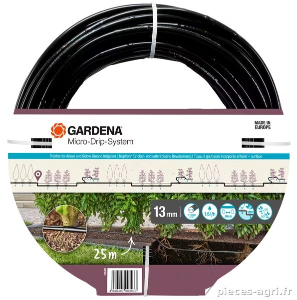 Ligne d'irrigation micro-goutte 13 mm (1/2"), 25 m · réf. GA13503