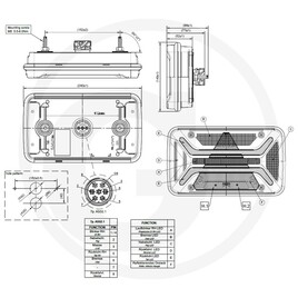 ASPÖCK Feu arrière Multiled III dr. SANS ISO · réf. 12342561