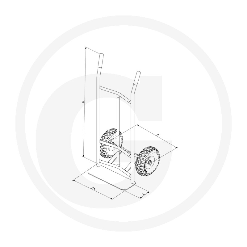 Eichinger Industrie Sackkarre mit Luftbereifung · réf. 12289723