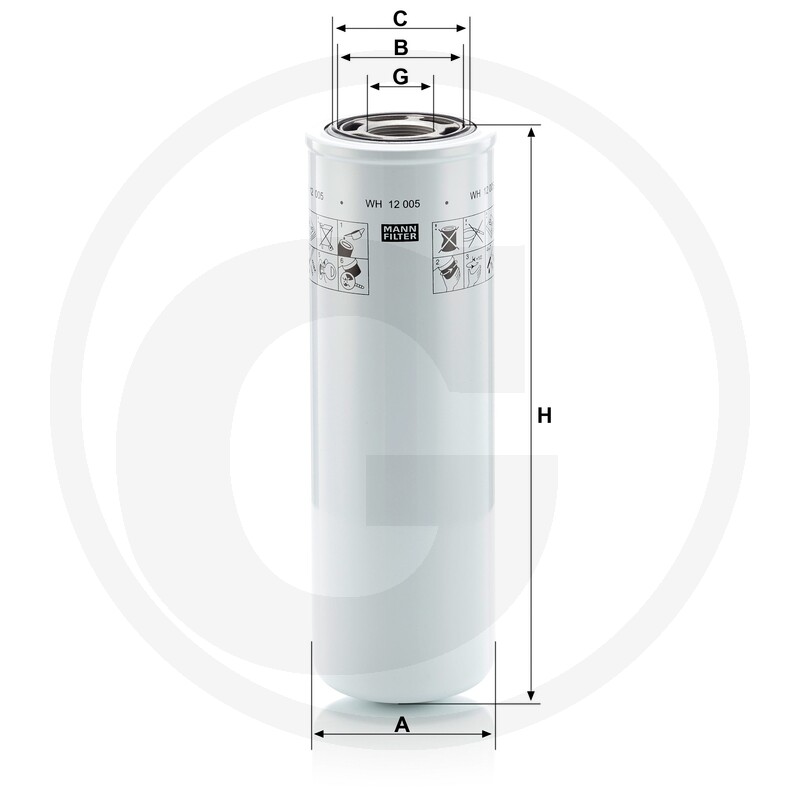 MANN FILTER Filtre à huile moteur · réf. 565WH12005