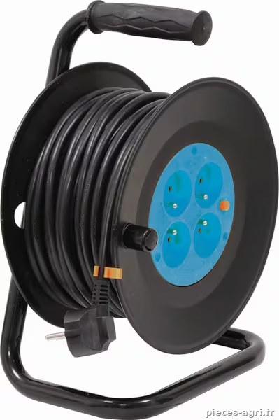 Enrouleur de câble électrique 25 m – 3×1,5 – 4P+T HO5VV-F 230 V · réf. 01550STI