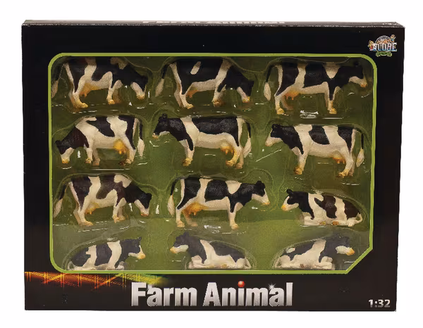 Vaches noires/blanches (12pcs) · réf. 571929