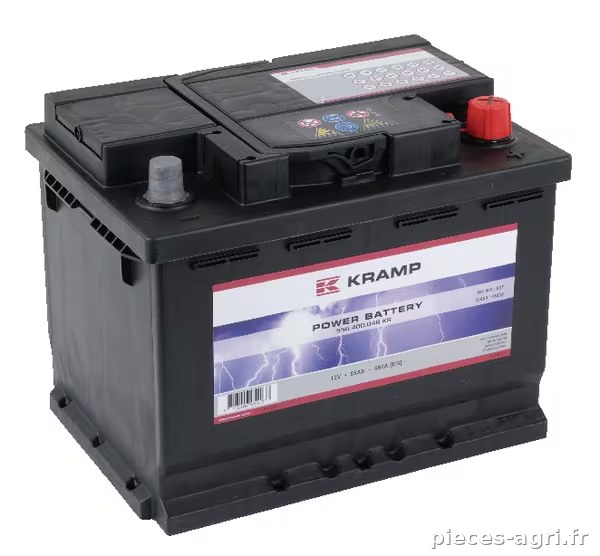 Batterie 12V 55Ah 480A Kramp · réf. 556400048KR