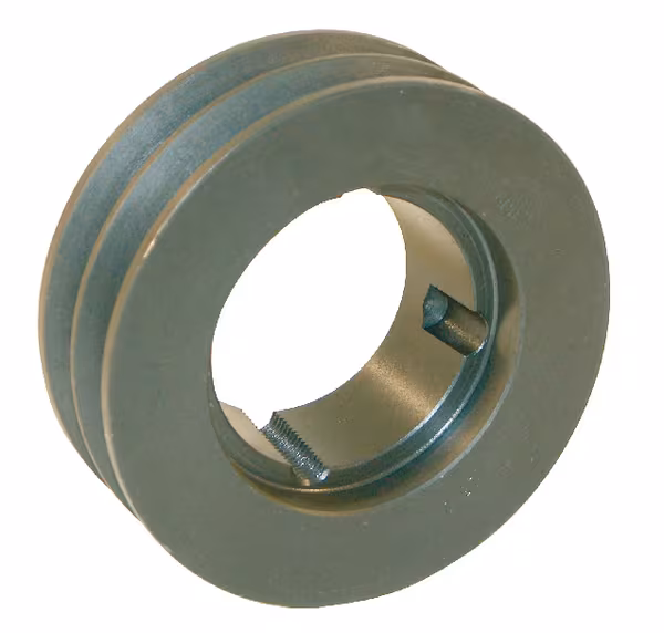 Poulie pour courroie trapézoïdale 2 rainures A ou SPA diamètre 405.50 mm pour douille taperlock 2517 Kramp · réf. 400A2TL