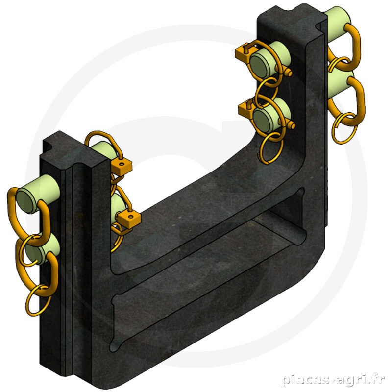 Walterscheid Support ajustable pour barre à chape · réf. 770ZP4305E